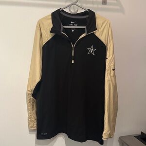 Vanderbilt Nike Black and Gold Long Sleeve Pullover